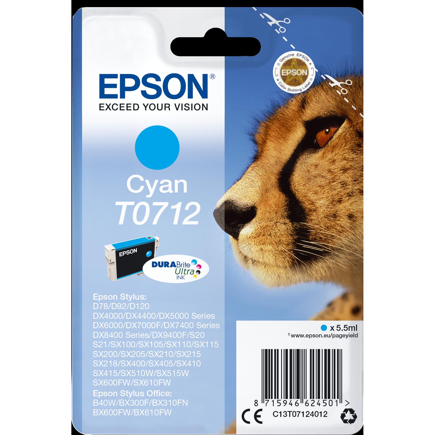 Epson, Druckerpatrone, Inkcart Cyan Durabrite Am+Rf (C)