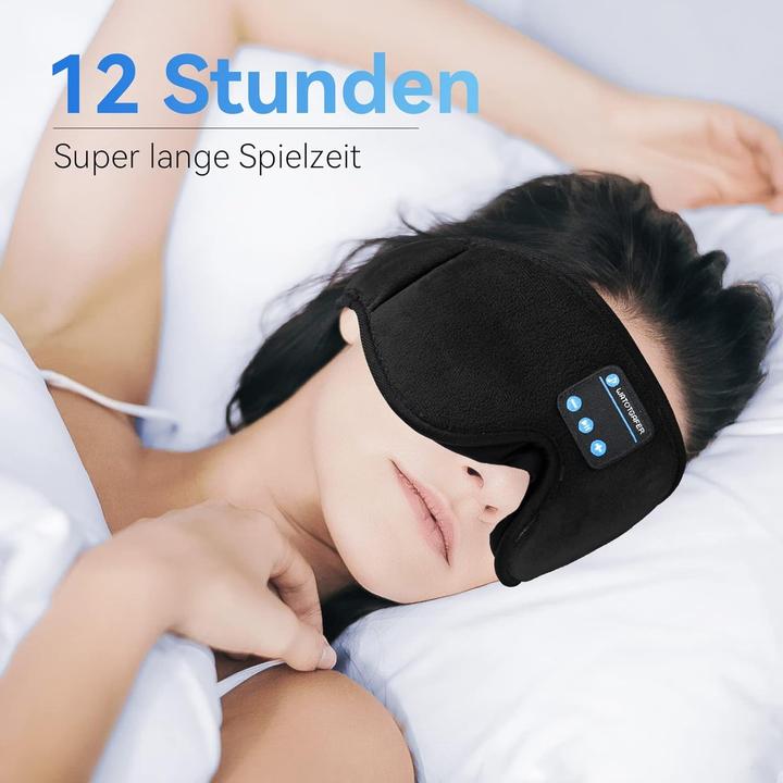Image du produit Cbx Masque de sommeil Bluetooth avec écouteurs, écouteurs de sommeil sans fil (12 h, Sans fil)