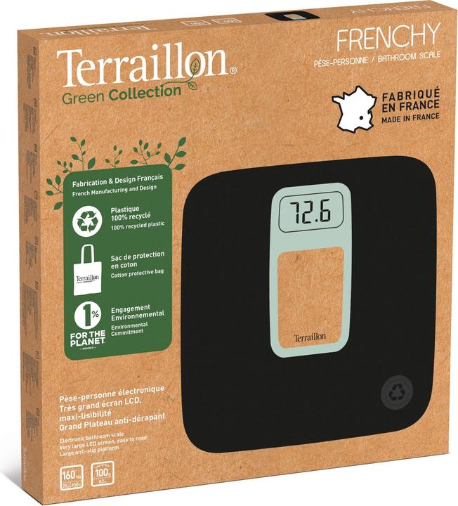 Productafbeelding Terraillon Personenweegschaal Frenchy Black (160 kg)
