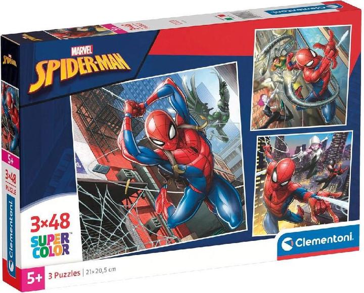 Productafbeelding Clementoni Spiderman puzzel 3x48st. (48 onderdelen)