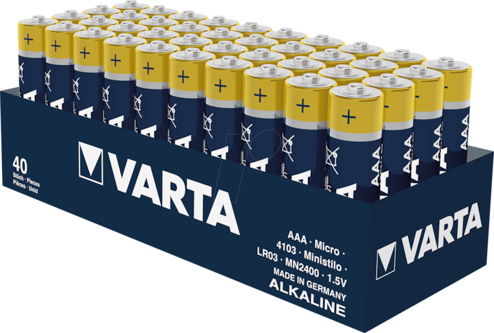 Produktbild Varta Longlife (40 Stk., AAA, 2.40 mAh)