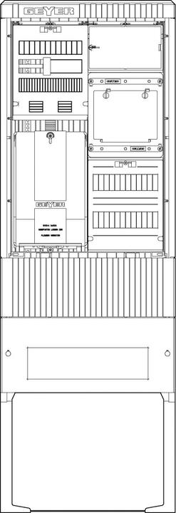 Produktbild ABN Zähleranschlusssäule 1 eHZ, 5pol SZ175EE1513