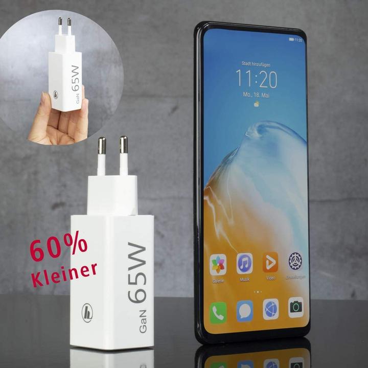 Immagine prodotto Hama Caricabatterie GaN + cavo USB (65 W)