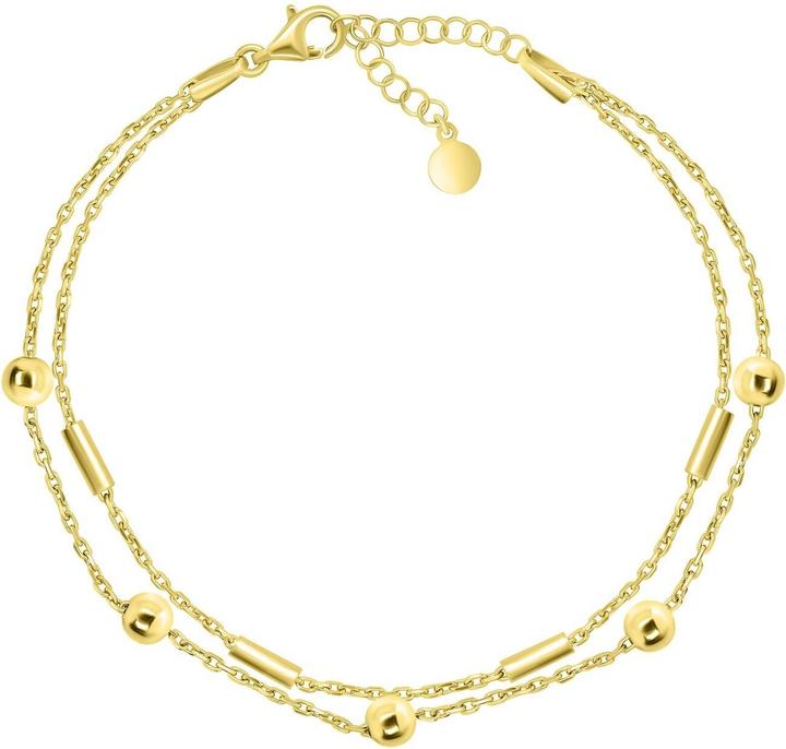 Immagine prodotto Brilio Argento - Elegante bracciale doppio placcato oro BRC90Y
