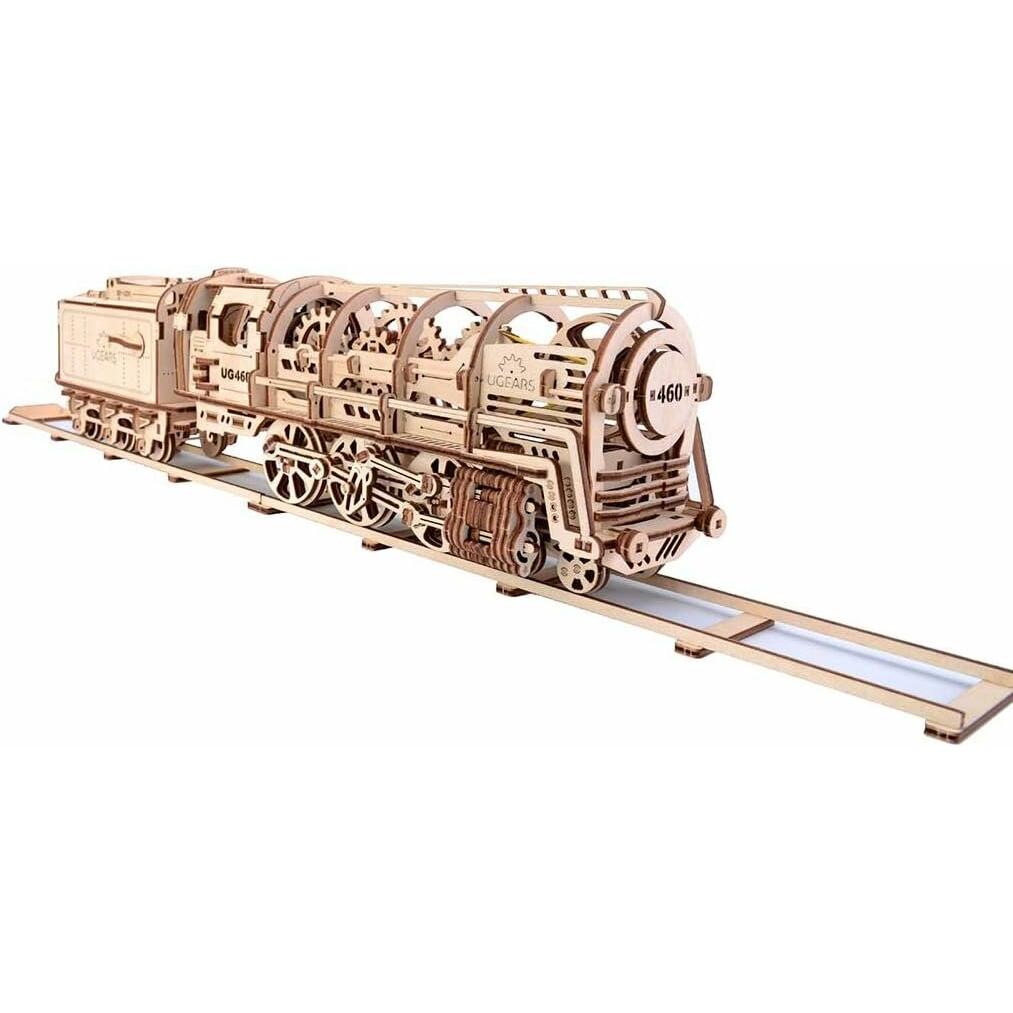 Ugears Dampflokomotive mit Schlepptender