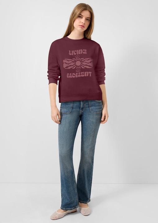 Produktbild s.Oliver Sweatshirt Weiches Sweatshirt mit Print (M)