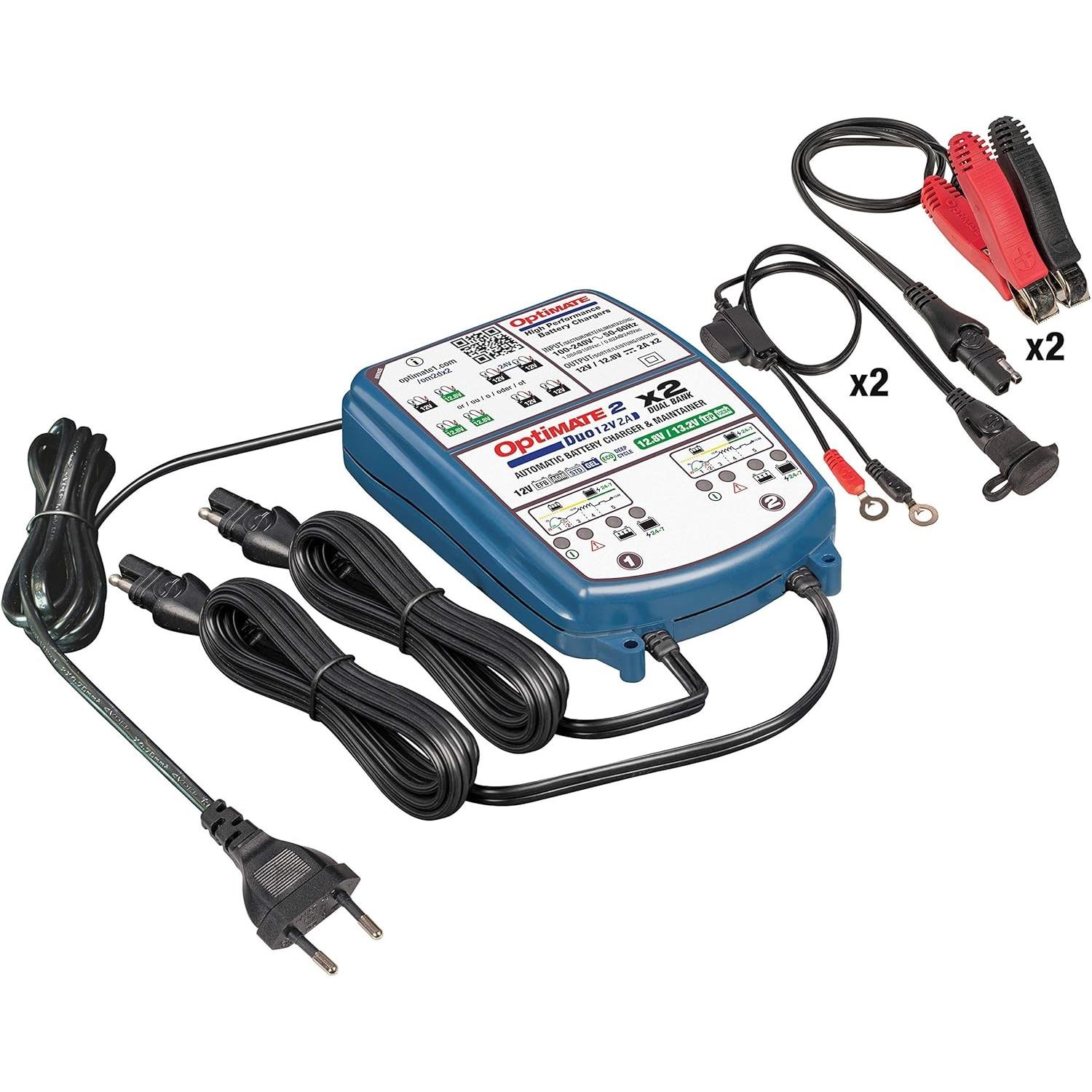 Tecmate Optimate 2 duo 2-banks (12V, 2 A) (TM570)