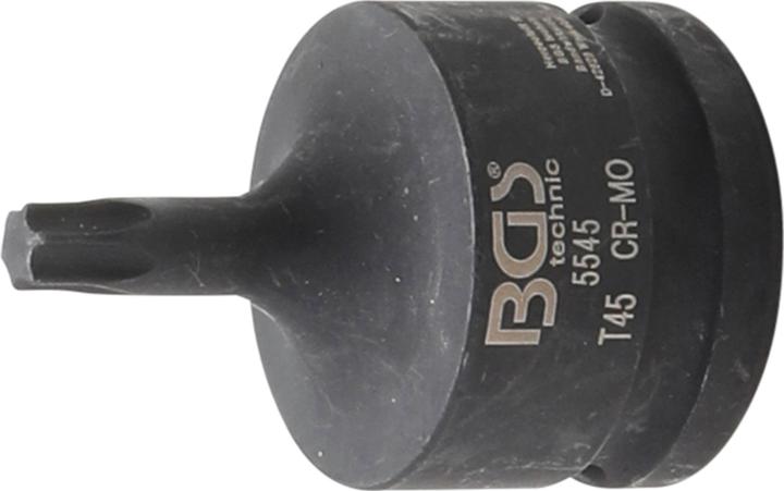Actual product image BGS Impact Bit Socket length 60 mm 20 mm (3/4") Drive T-Star (for Torx) T45 (T45)