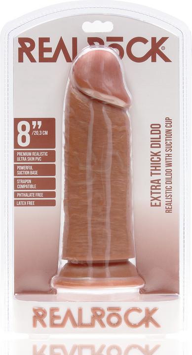 Actual product image RealRock Extra Thick Straight without Balls 8 / 20,3 cm - Tan