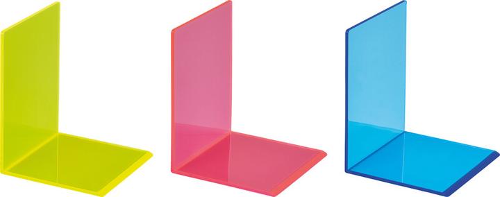 Produktbild Maul Buchstütze 10x10x13cm 3513631 transparent blau 2 Stück (10 x 10 x 13 cm)