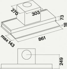 Image du produit Fors MOVE 90 N (Hotte à tiroir)