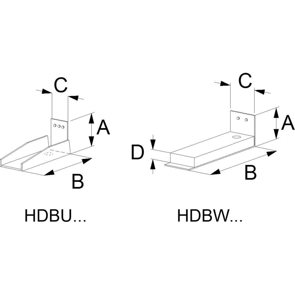 Simpson Strong-Tie, Baubeschläge + Holzverbinder, SST Zuganker Unterteil HDBU220G