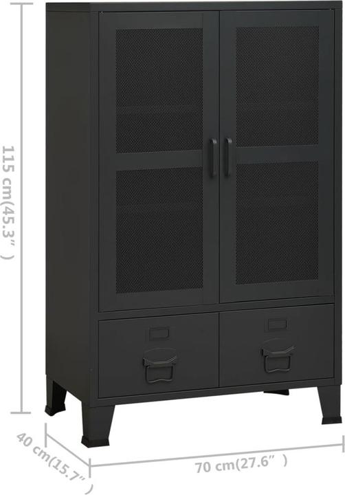 Image du produit vidaXL Aufbewahrungsschrank (70 x 40 x 115 cm)