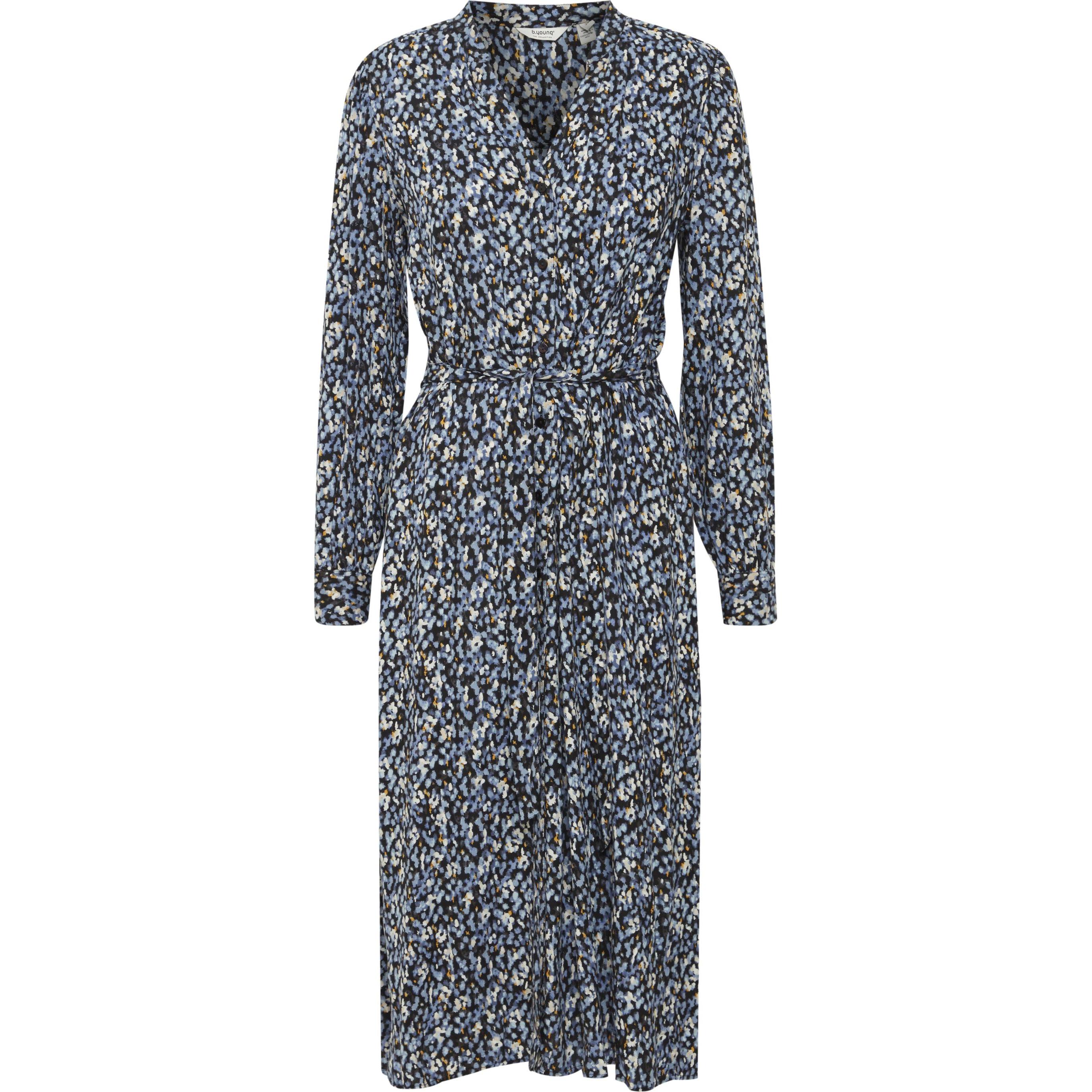 B.young, Damen, Kleider, hemdkleid josa 3, Blau, (34)