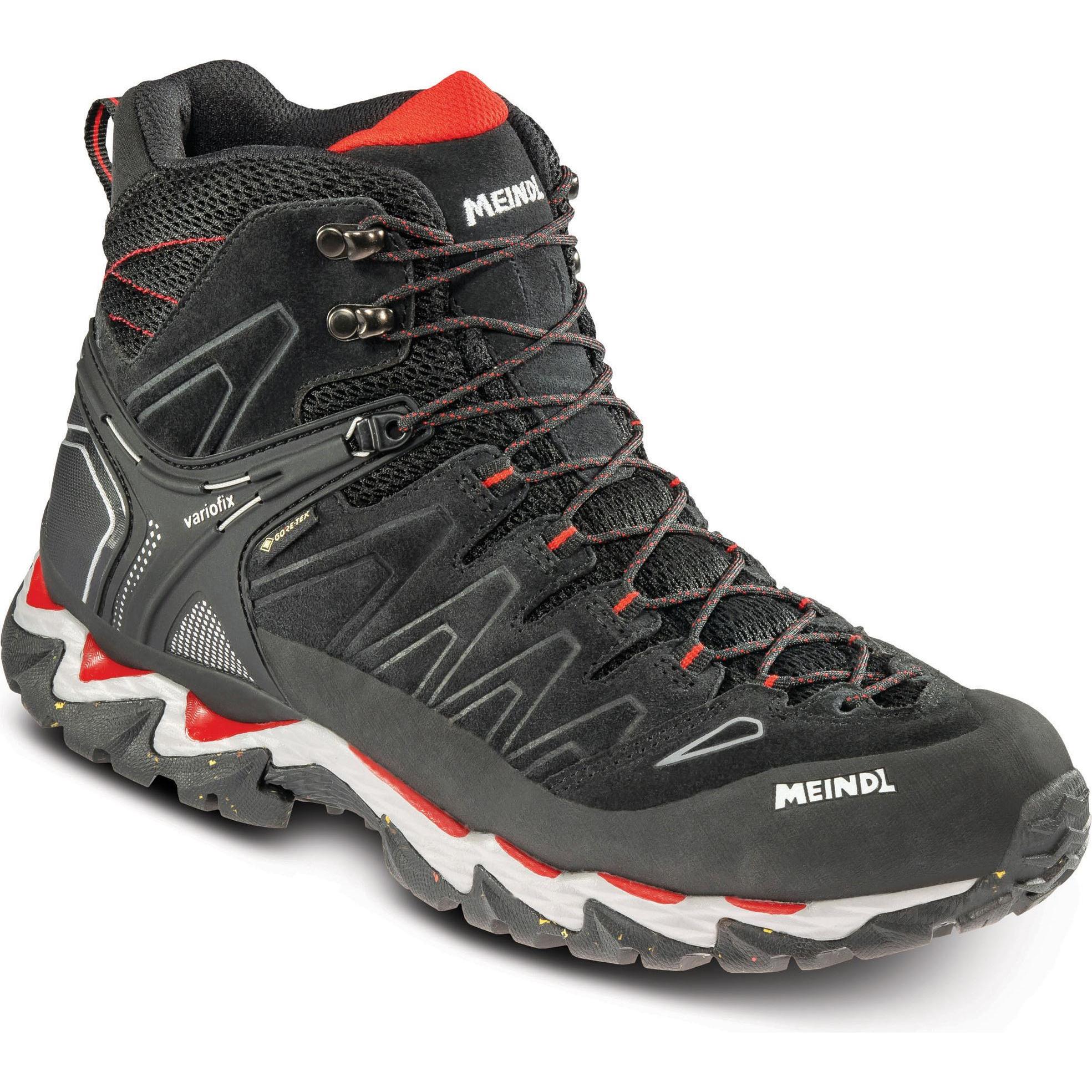 Meindl, Herren, Wanderschuhe, Lite Hike Men GTX (42), Schwarz