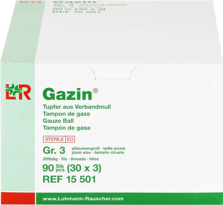 Immagine prodotto Lohmann & Rauscher Tamponi Gazin misura prugna sterili Gr. 3 20fd., 30X3 pz TUP