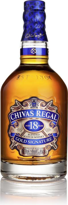 Immagine prodotto Chivas Regal 18 anni firma d'oro (Miscelato Whisky, Whisky scozzese, 1 x 70 cl)