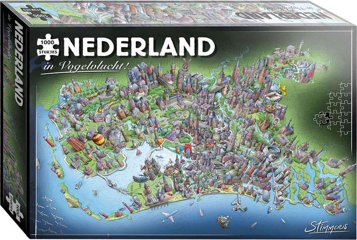 Actual product image Puzzle Netherlands from a bird's eye view, 1000 pieces. (1000 pieces)