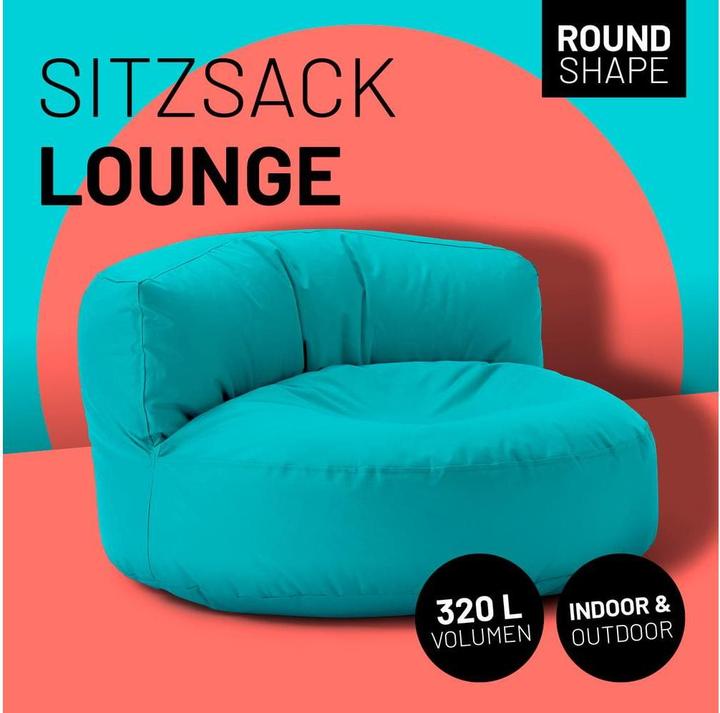 Produktbild Lumaland Sitzsack-Sofa, 320 l Polyester (PES), Blau/Grün