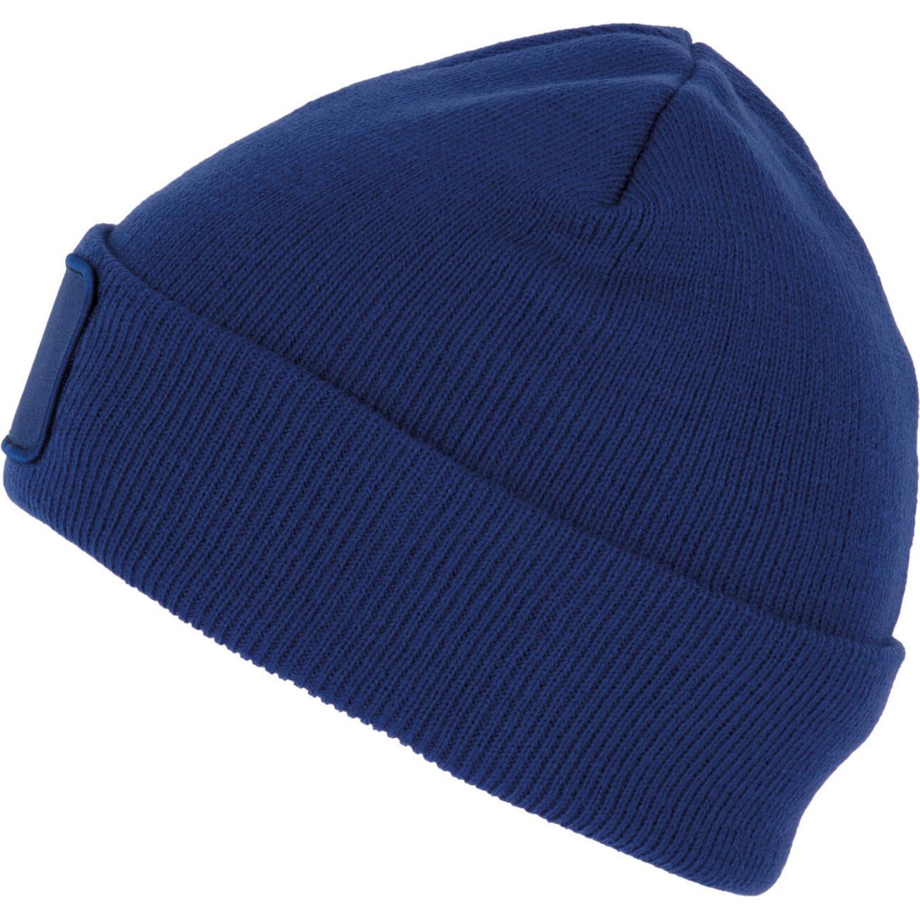 K-up, Mütze, Recycelte Mütze mit Patch und Thinsulate-Futter, Blau