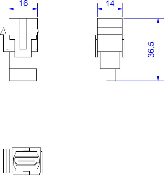 Actual product image Bachmann 918.0411 (HDMI, 3 cm)