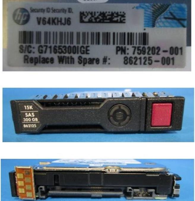 Actual product image HPE SPS-DRV HDD 300GB 12G 15K SFF SAS ENT SC (0.30 TB, 3.5")
