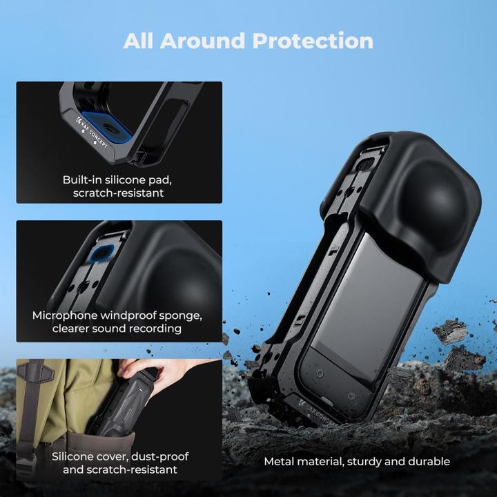 Produktbild K&F Concept Kamerakäfig für Insta360 X5 (Insta360 X5)