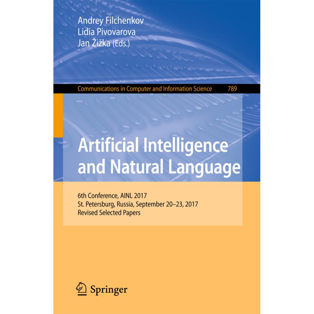 Artificial Intelligence and Natural Language, Fachbücher von Lidia Pivovarova, Jan Zizka, Andrey Filchenkov