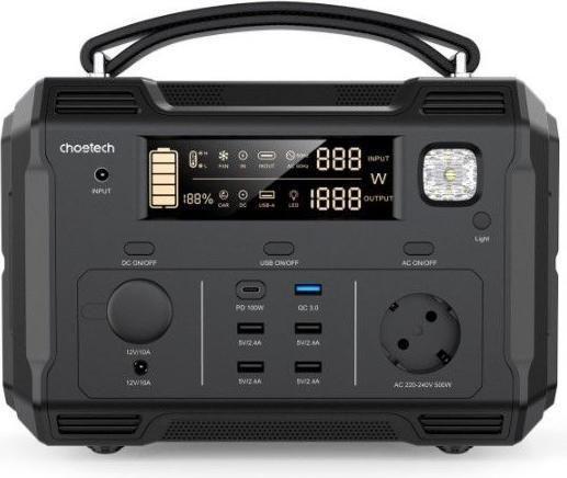 Produktbild Choetech Portable power bank 484Wh 500W black (BS004) (484 Wh, 5.60 kg)