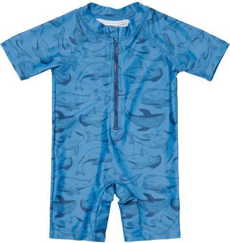 Little Dutch Costume da bagno a maniche corte Sea Life Blue - 86/92 (86)