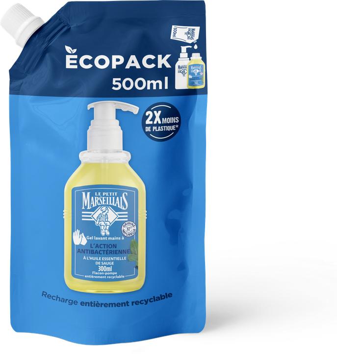 Immagine prodotto Le Petit Marseillais Flüssigseife Antibakteriell 500 ml Refill (Sapone liquido, 500 ml)