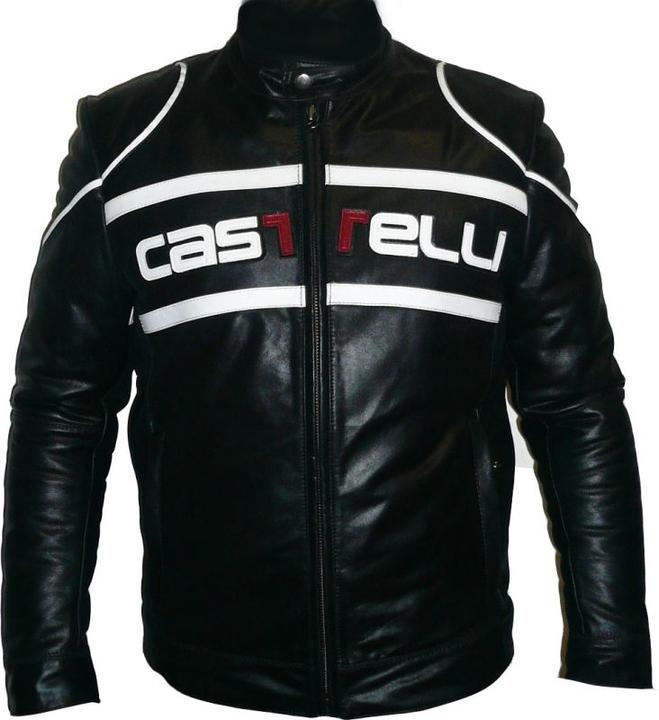 Immagine prodotto Castelli Giacca di pelle vintage Cafe Racer in edizione limitata (M)