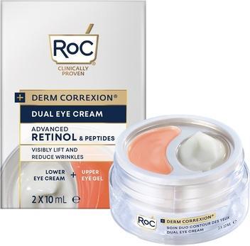 Actual product image Roc Derm Correxion Dual Eye Cream 2-in-1 Eye Duo for Visible Eye Lift Dark Circle & Puffiness Reduct (Eye Care Cream, 20 ml, Day + Night)