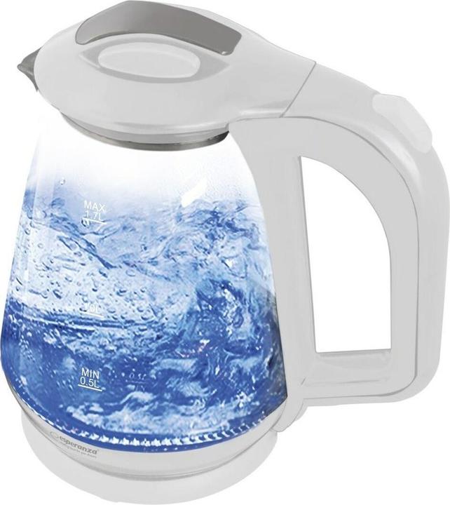 Actual product image Esperanza Glass kettle MISSOURI 1,7L white (1.70 l)