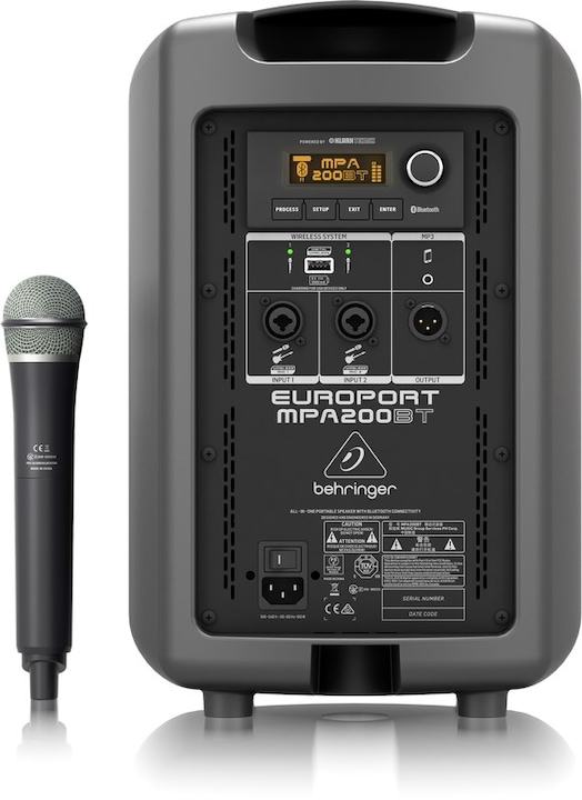 Productafbeelding Behringer Europort MPA200BT (Actief, 1x 200 W)