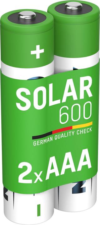Actual product image Ansmann Solar NiMH battery Micro AAA type 600 (min. 550 mAh) maxE (2 pcs., AAA, 550 mAh)