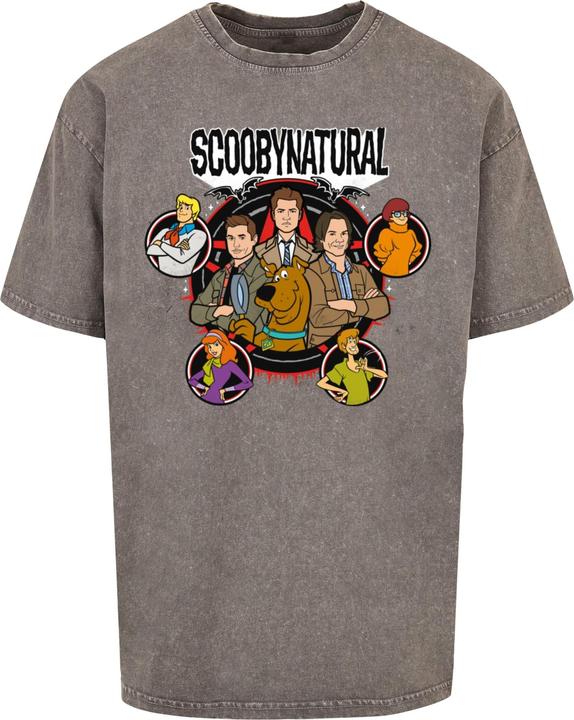 Produktbild Absolute Cult Scooby - Natural Characters Acid Washed Oversized Tee - 114391 (M)
