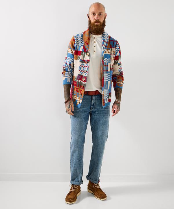 Produktbild Joe Browns Aztec Patchwork Shawl Neck Cardigan (XL)