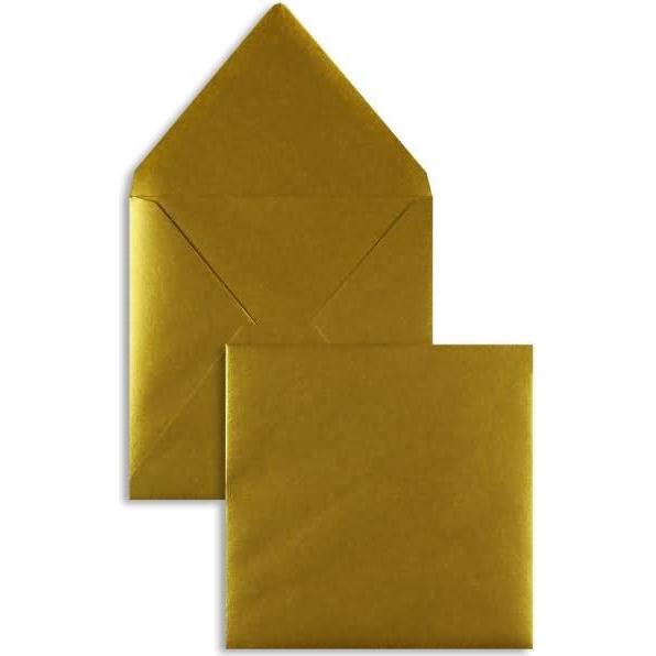 Blanke, Briefumschlag, Briefumschläge 164x164mm 100g/qm gummiert VE=100 Stück gold (100 x)