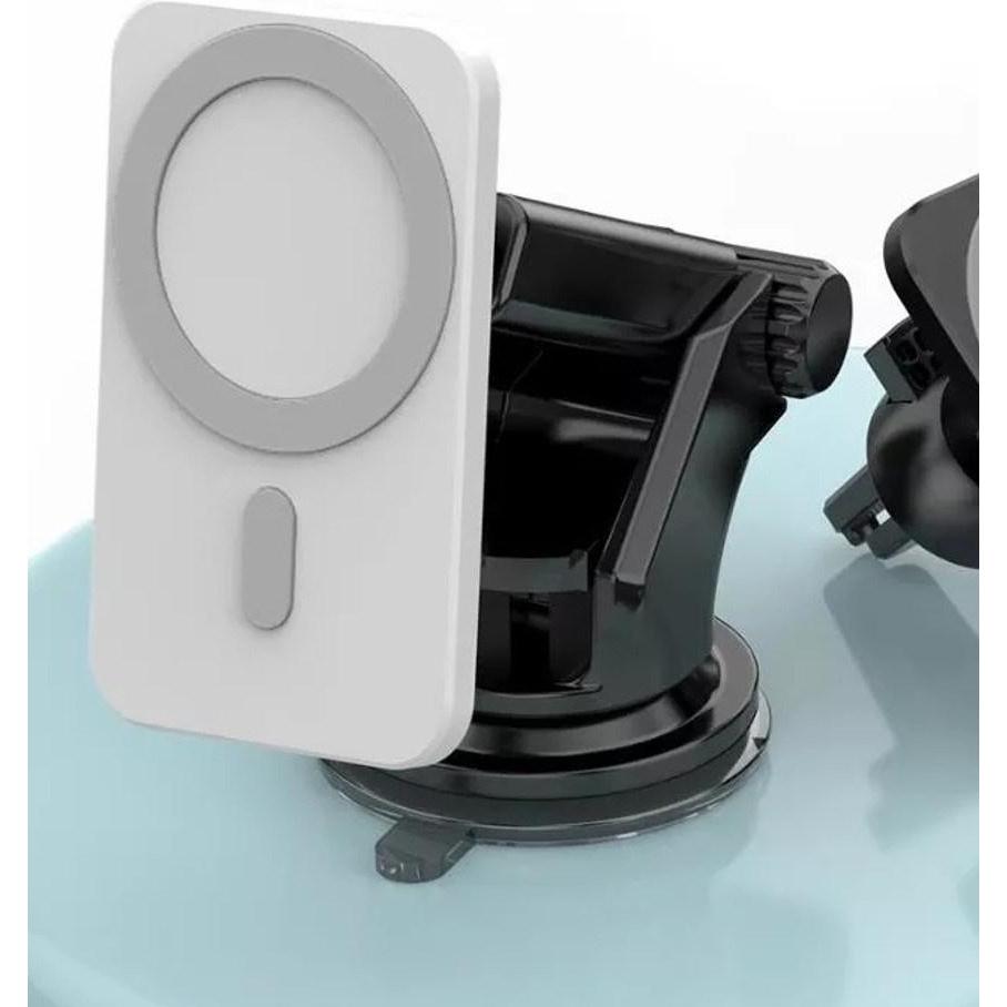 1St Cool Bianco 1Stcool Caricabatterie Da Auto Magnetico Senza Fili Qi Da 15W, Compatibile Con Magsafe, Adattatore Per Auto,