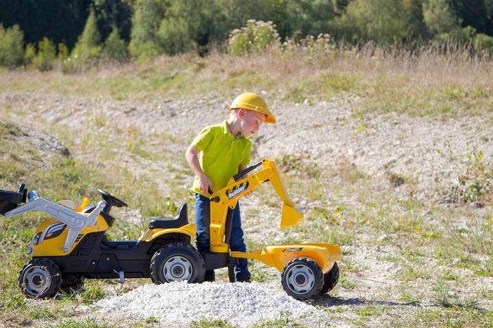 Immagine prodotto Smoby Trattore a pedali Max Builder con rimorchio