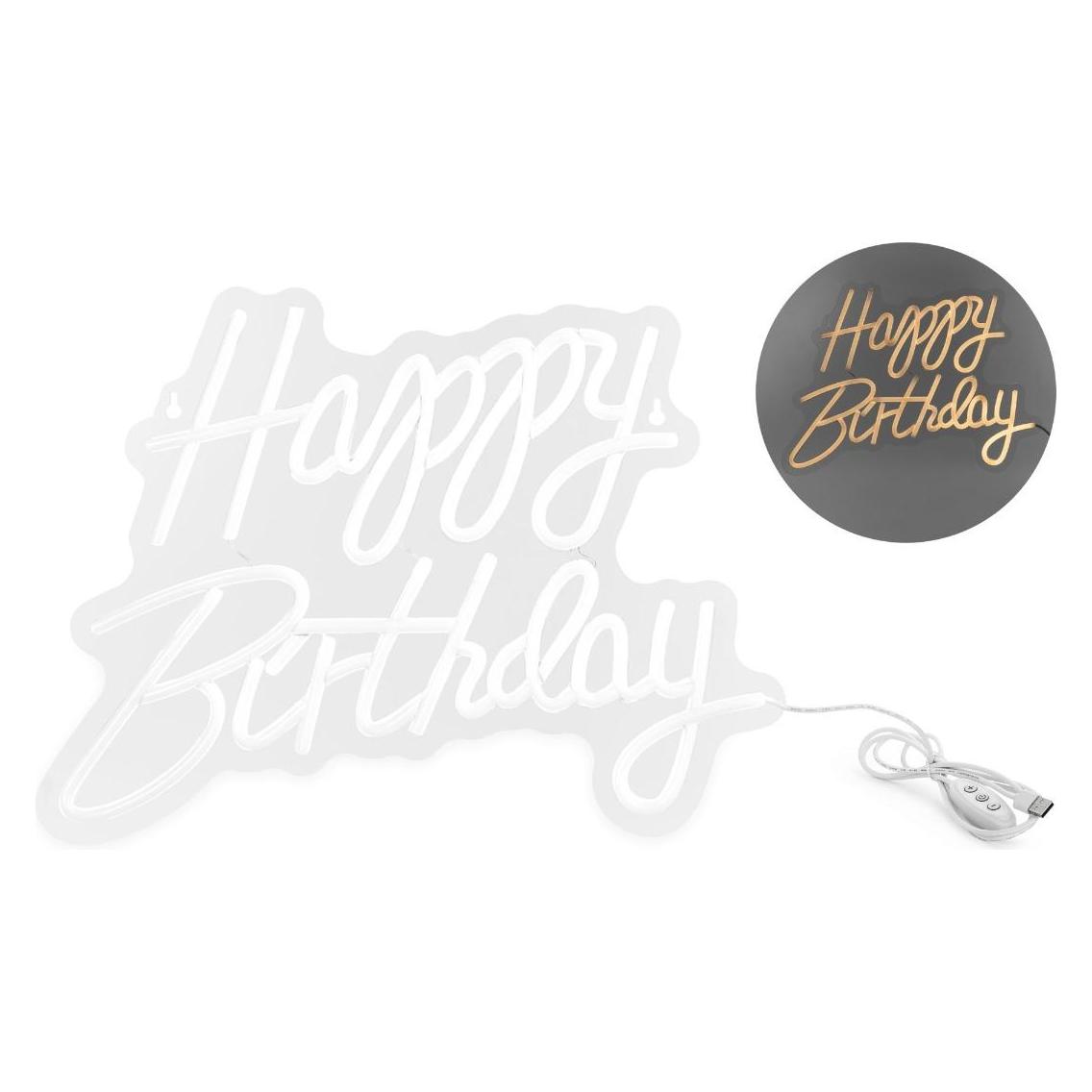 Partydeco Néon Led Happy Birthday (1 Pcs.)