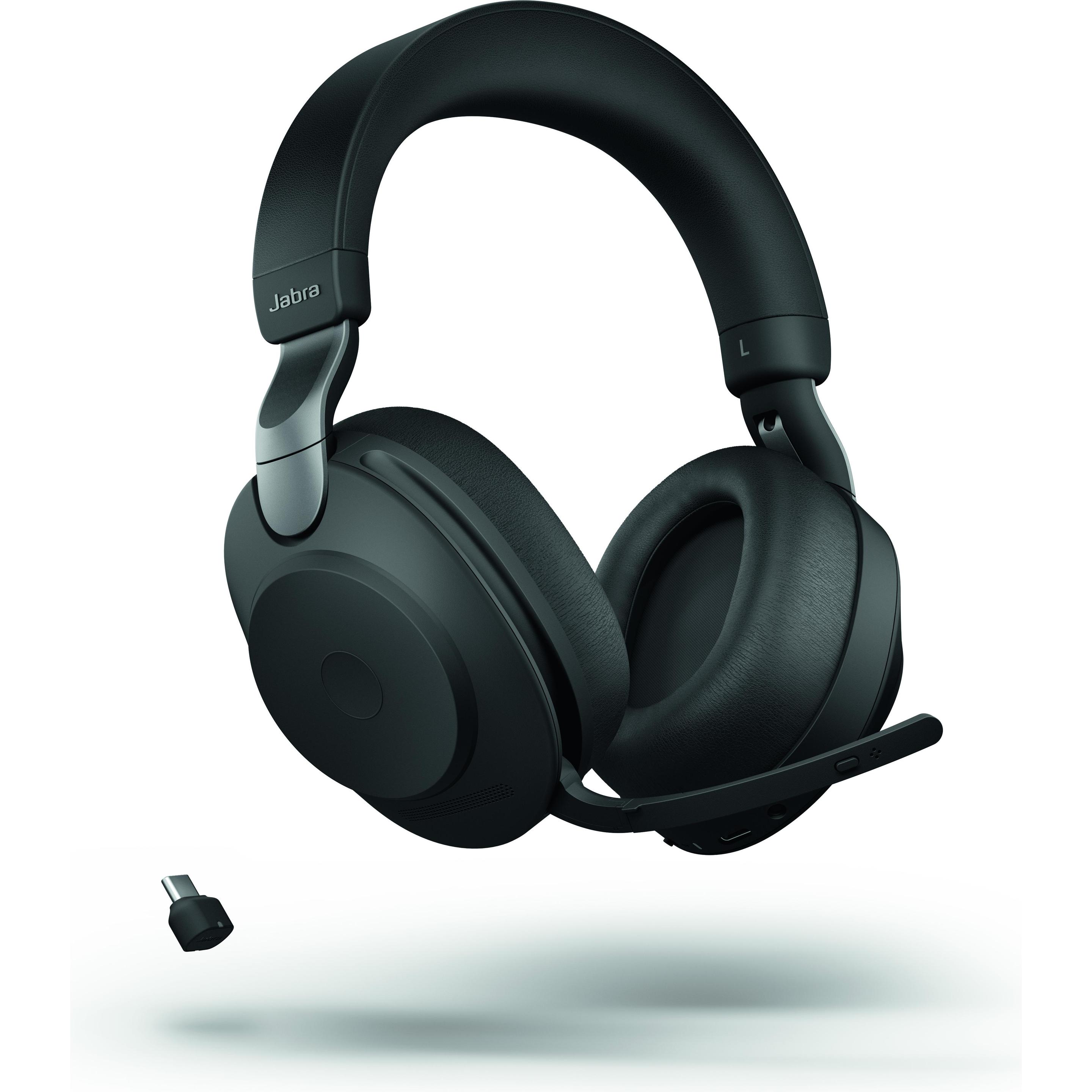 Jabra Evolve2 85 (Senza fili, USB-C), Cuffie da ufficio, Nero