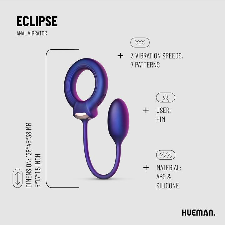 Immagine prodotto Hueman Cockring mit Analkugel (3.80 cm)