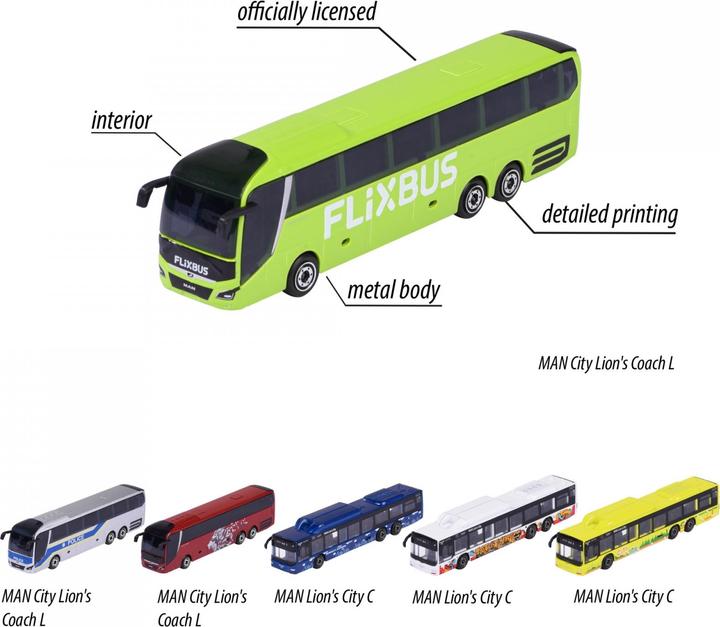 Actual product image Majorette Mann City Bus