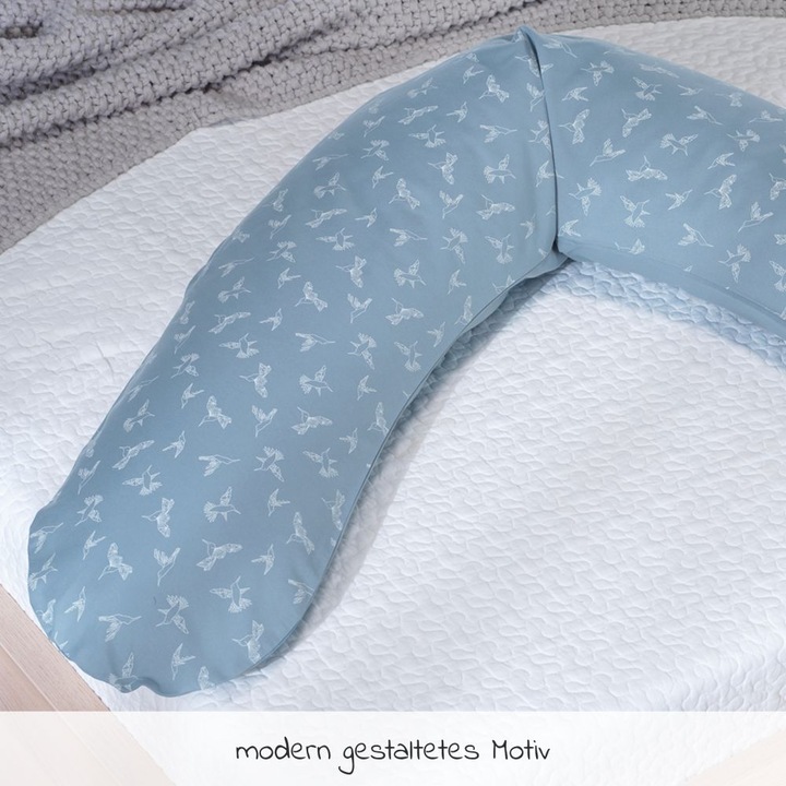 Produktbild Theraline Stillkissen "Das Original" mit Polyester Hohlfaser Füllung inkl. Bezug 190 cm (38 cm)