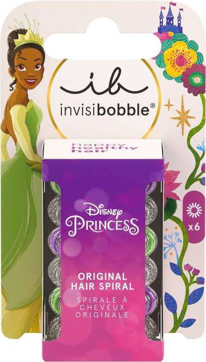Immagine prodotto Invisibobble Lacci per capelli per bambini originali Disney Tiana 6 pezzi (Set di cravatte per capelli)