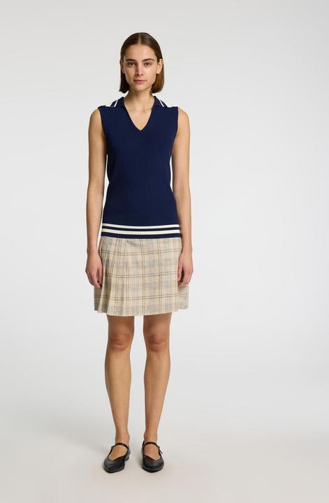 Actual product image Selected Femme Leinenmix Karo Plisseerock (36)