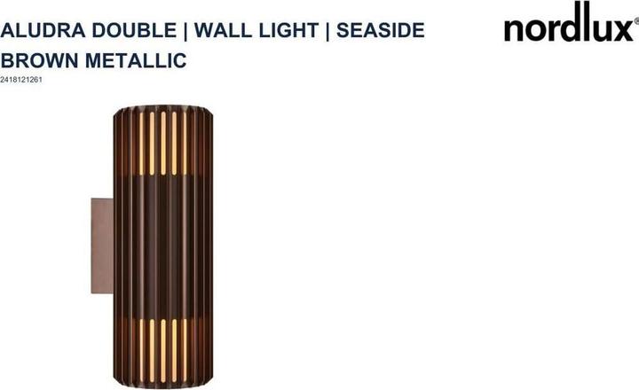 Produktbild Nordlux Wandleuchte ALUDRA Double (E27, IP54)