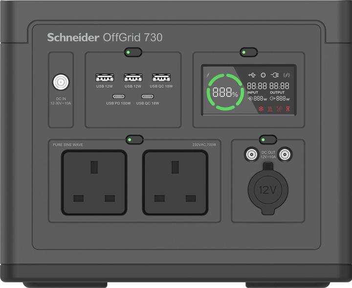 Produktbild APC Schneider OffGrid Portable Power Station 730 738Wh Lithium-ion 2 UK Sinewave (738 Wh, 6.40 kg)